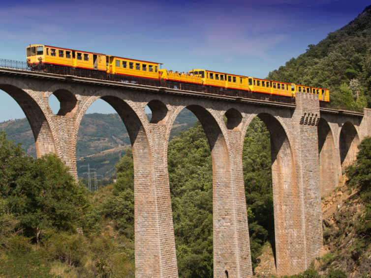 Le Train Jaune – gula tåget i Pyrenéerna