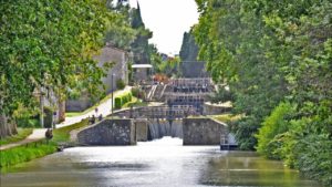 Sluss vid Canal du Midi