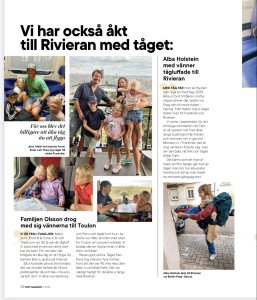 Alba och familjen Olsson från WWFs medlemstidning